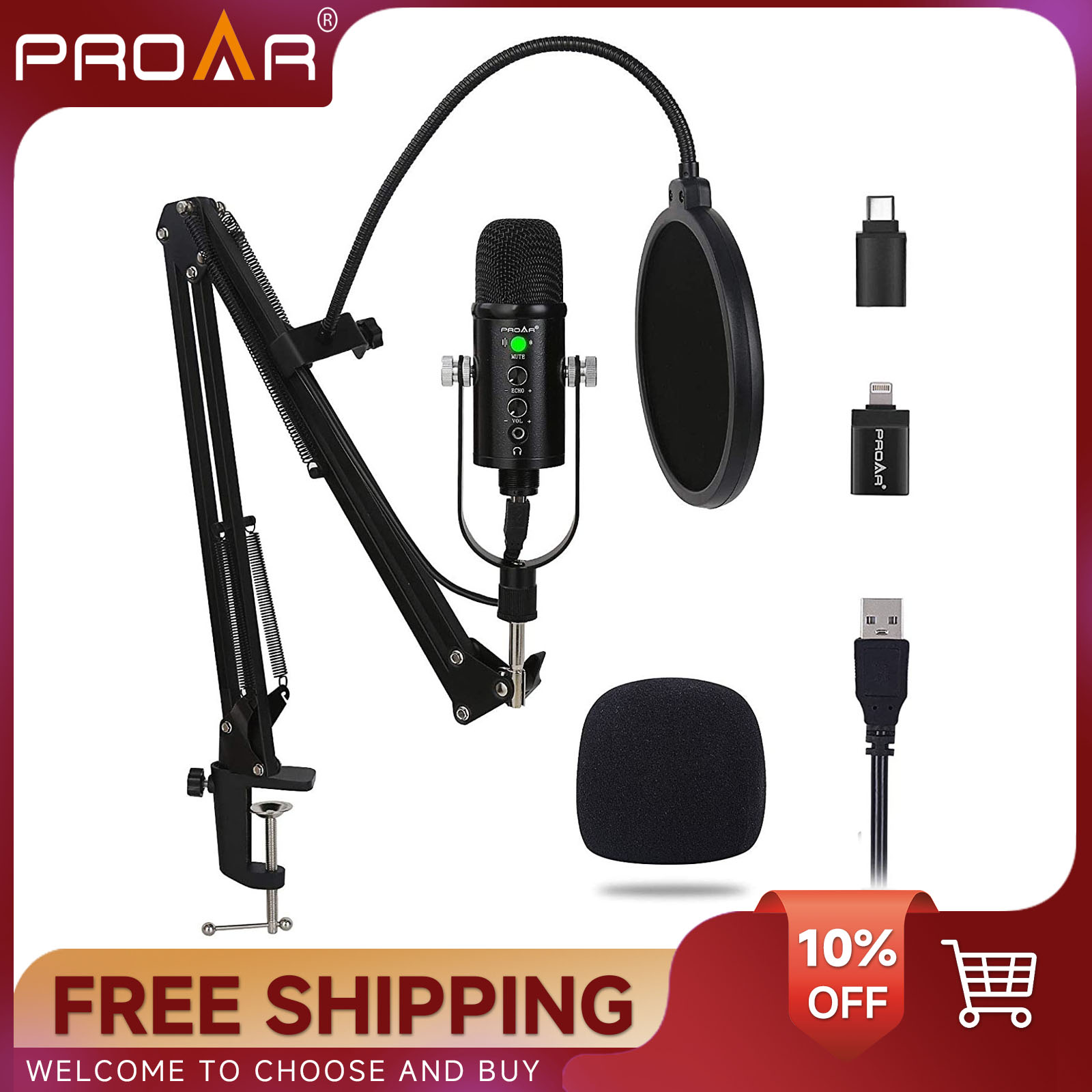 Pc Gaming Youtuber - BM86 USB คอนเดนเซอร์ไมโครโฟน PC GAMING Podcast