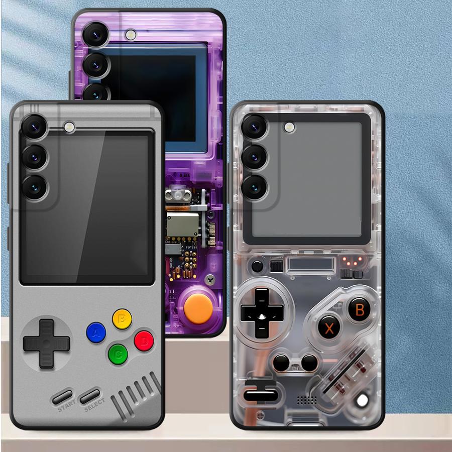Pc Gaming Case - เคสโทรศัพท์มือถือลายเกมส์สีม่วงสำหรับ Samsung Galaxy A57 A55 A52