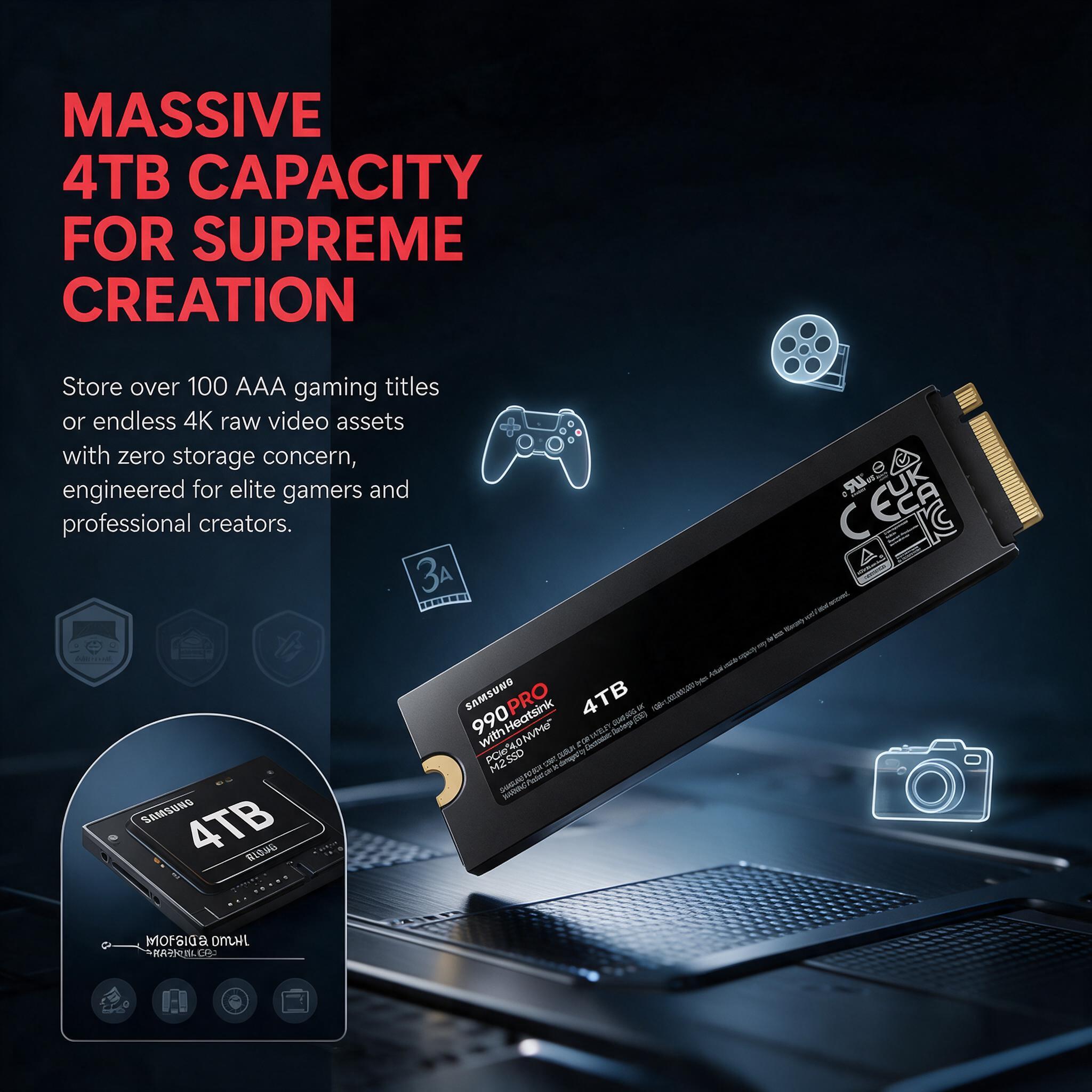 SAMSUNG 990 PRO พร้อมฮีทซิงค์  - Samsung Ssd 990 Pro บทวิจารณ์และราคา