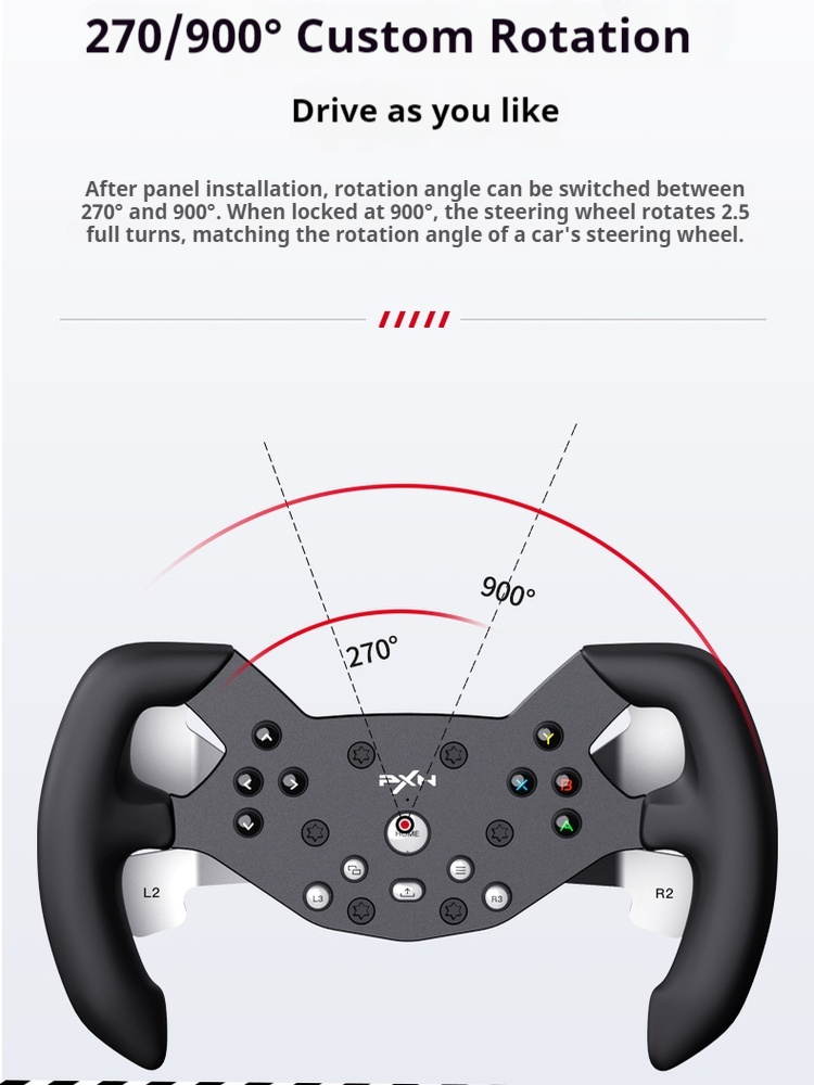 พวงมาลัยเกมมิ่ง PXN W V10-F Fo - Pc Gaming Xbox บทวิจารณ์และราคา