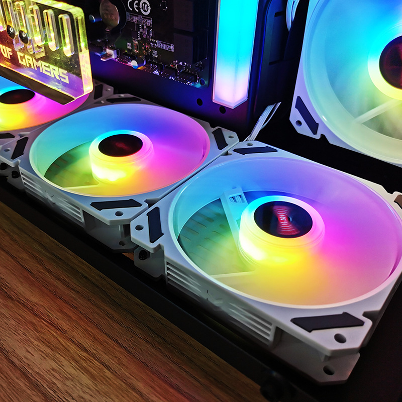 พัดลมเคส ARGB ขนาด 120 มม. 5V  - Pc Gaming Case บทวิจารณ์และราคา