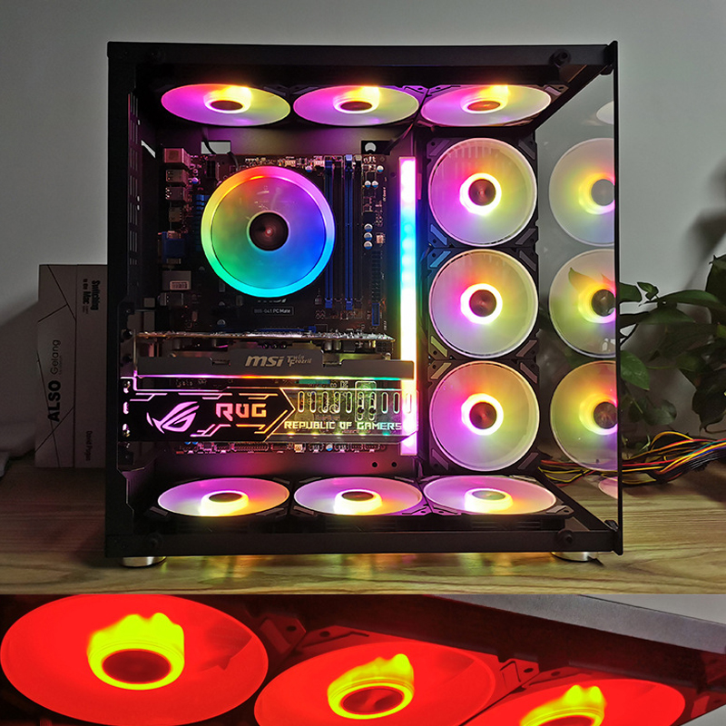 พัดลมเคส ARGB ขนาด 120 มม. 5V  - Pc Gaming Case บทวิจารณ์และราคา